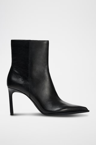 Bottines en cuir - Noir