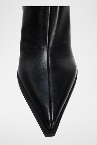 Bottines en cuir - Noir