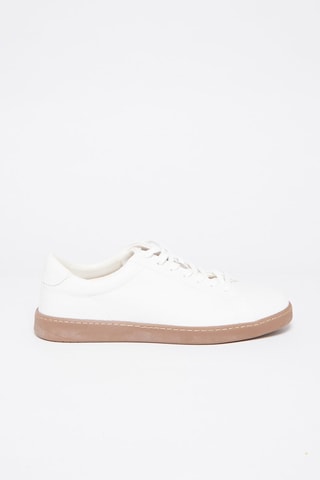 Baskets en cuir Blanc