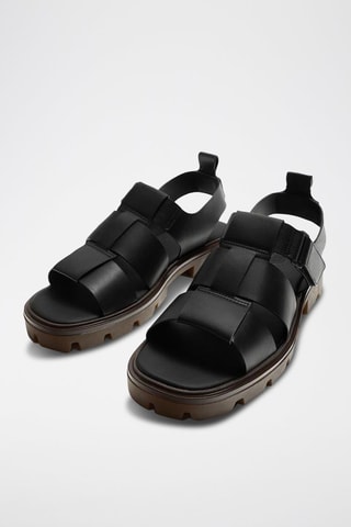 Sandales plateformes - Noir