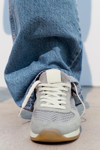 Baskets en cuir - Gris