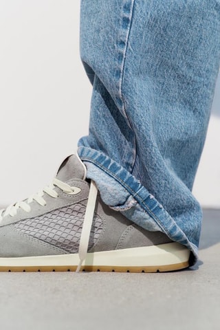 Baskets en cuir - Gris