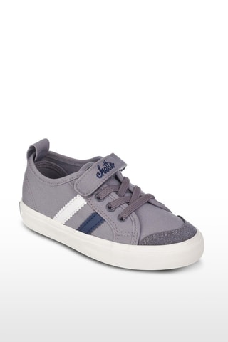 Baskets - Blanc, bleu et gris