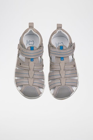 Sandales en cuir - Gris