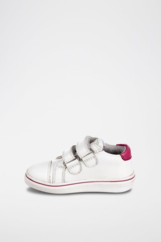 Sneakers in pelle - Bianco e rosso