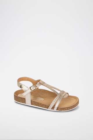 Sandali in pelle - Dorato