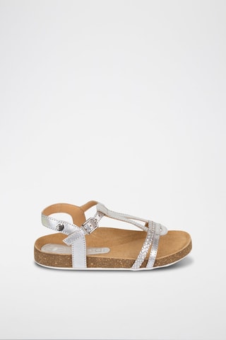 Sandali in pelle - Argentato