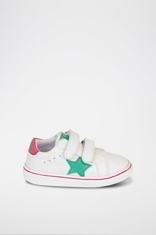 Sneakers - Bianco, verde e rosa