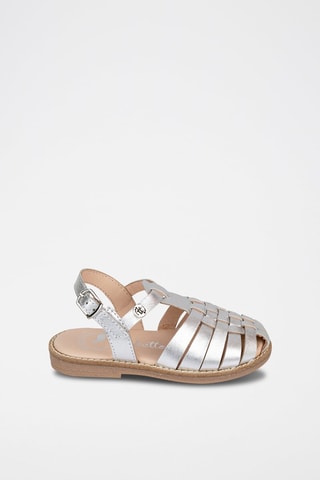 Sandali in pelle - Argentato