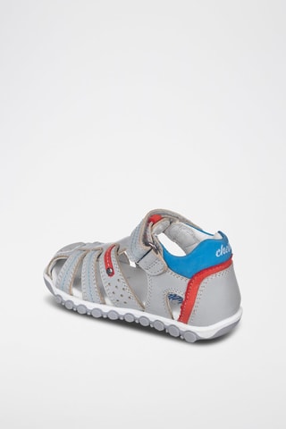 Sandales en cuir - Bleu