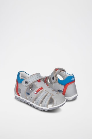 Sandales en cuir - Bleu