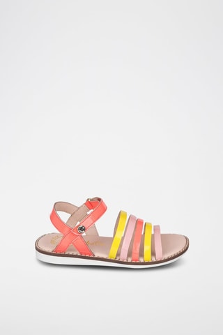 Sandali in pelle - Giallo e arancione