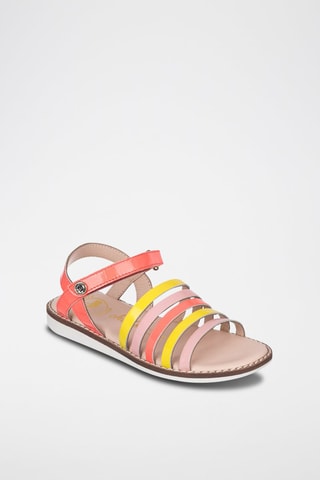 Sandali in pelle - Giallo e arancione