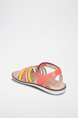 Sandali in pelle - Giallo e arancione