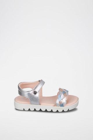 Sandali in pelle - Argentato