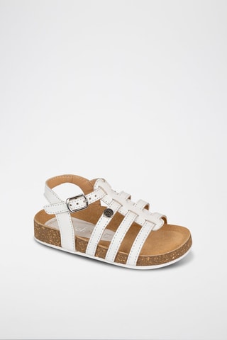 Sandali alla schiava in pelle - Bianco