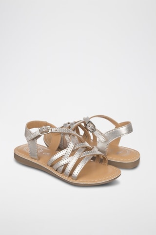 Sandali in pelle - Argentato