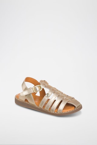 Sandali in pelle - Dorato