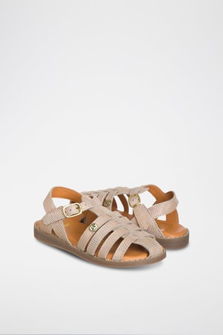 Sandali in pelle - Dorato