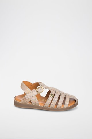 Sandali in pelle - Dorato