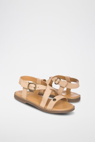 Sandali in pelle - Beige
