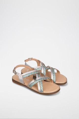 Sandali in pelle - Argentato