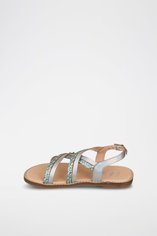 Sandali in pelle - Argentato