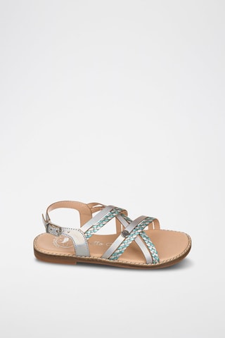 Sandali in pelle - Argentato