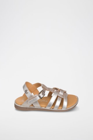 Sandali in pelle - Argentato