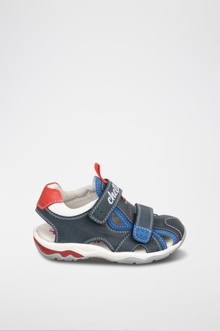 Sandales en cuir - Bleu