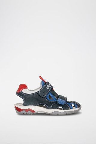 Sandales en cuir - Bleu