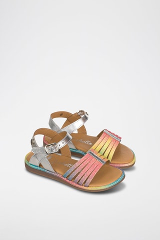 Sandali in pelle - Argentato