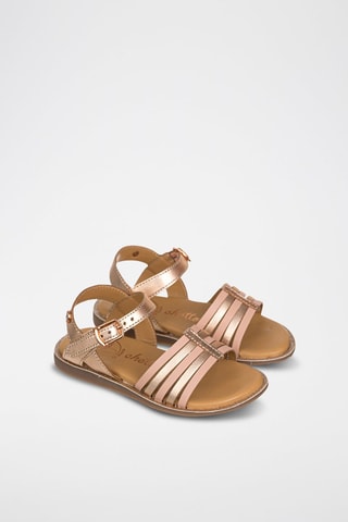 Sandali in pelle - Dorato