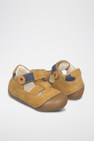 Salomés en cuir - Camel