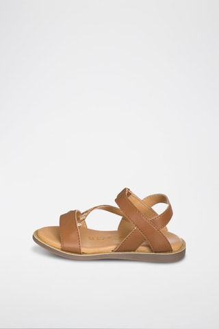 Sandales en cuir - Marron