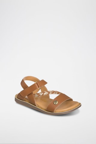 Sandales en cuir - Marron