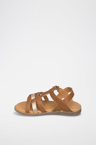 Sandales en cuir - Marron