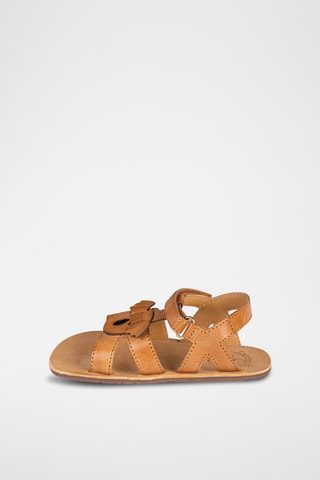 Sandali alla schiava in pelle - Marrone