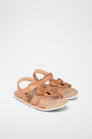 Sandali alla schiava in pelle - Rosa