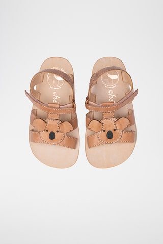 Sandali alla schiava in pelle - Rosa