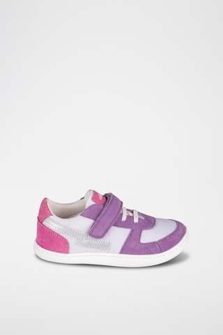 Sneakers in pelle - Bianco, verde e giallo