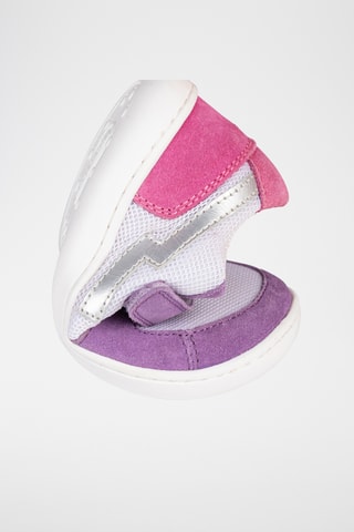 Sneakers in pelle - Bianco, verde e giallo