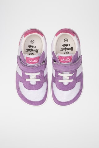 Sneakers in pelle - Bianco, verde e giallo