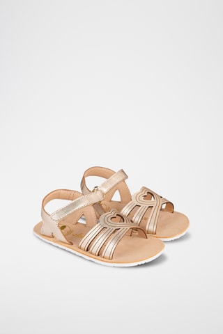 Sandali in pelle - Dorato