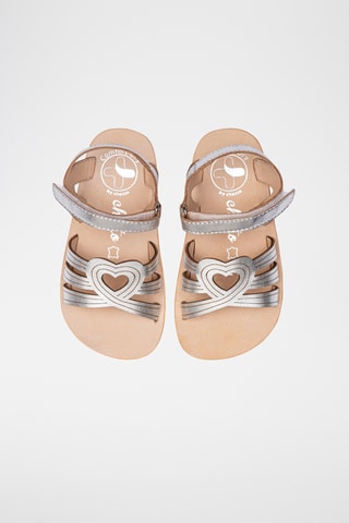 Sandali in pelle - Argentato