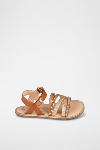 Sandali in pelle - Marrone