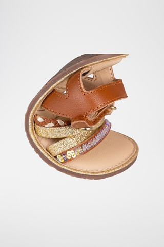 Sandali in pelle - Marrone