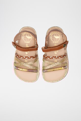 Sandali in pelle - Marrone