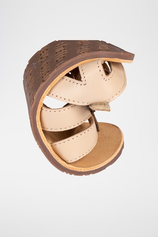 Sandali alla schiava in pelle - Beige