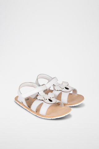 Sandali alla schiava in pelle - Bianco